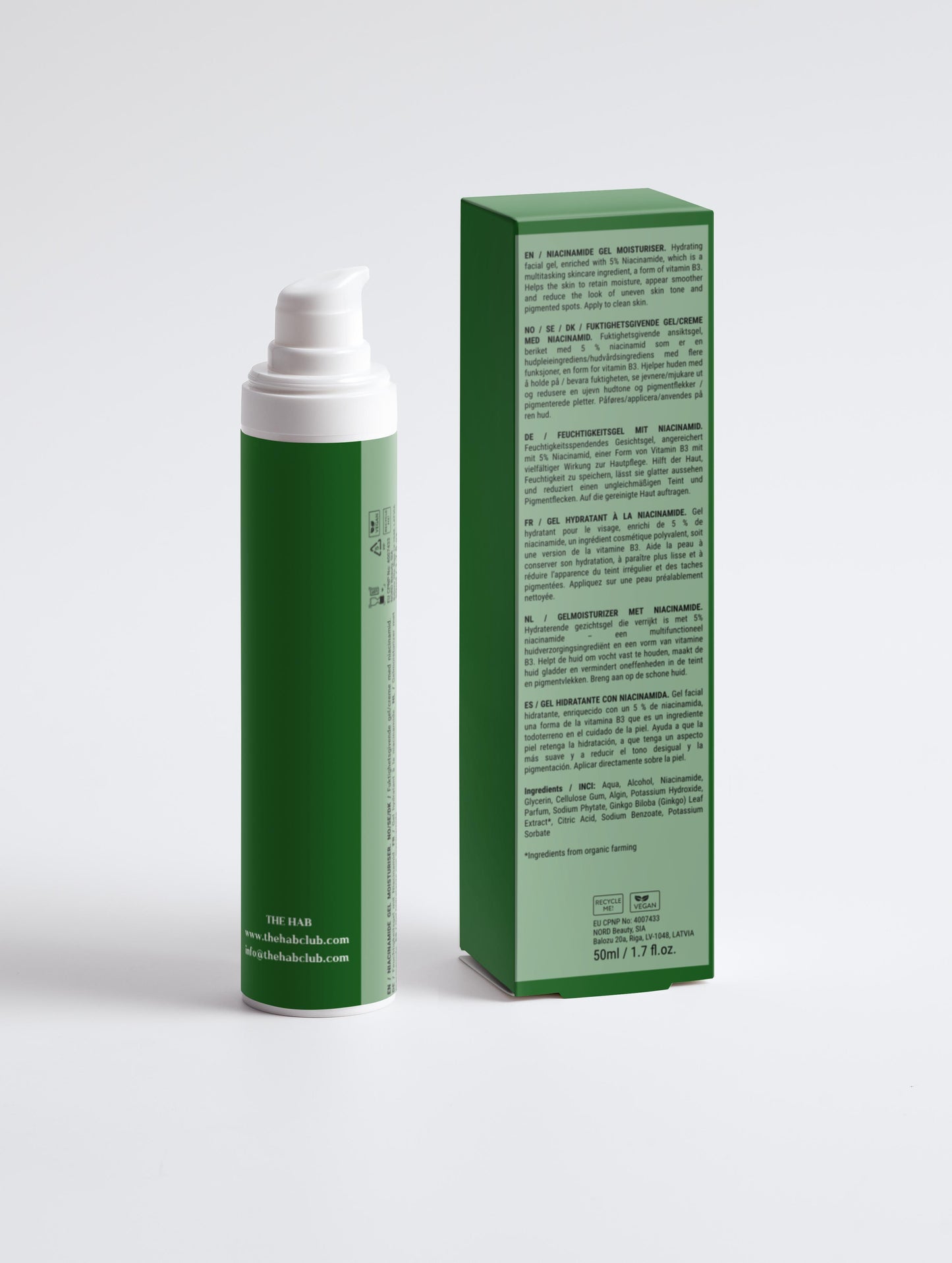 The HAB Gel Moisturizer Achterkant