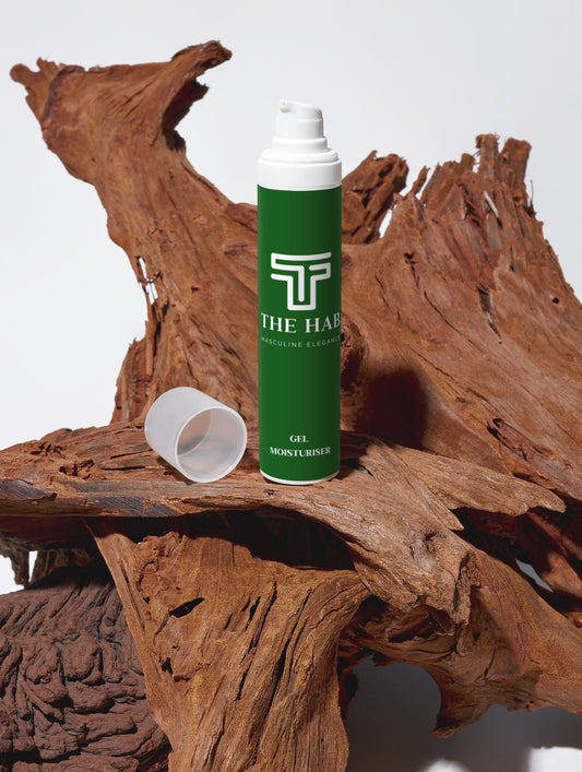 The HAB gel moisturizer on wood