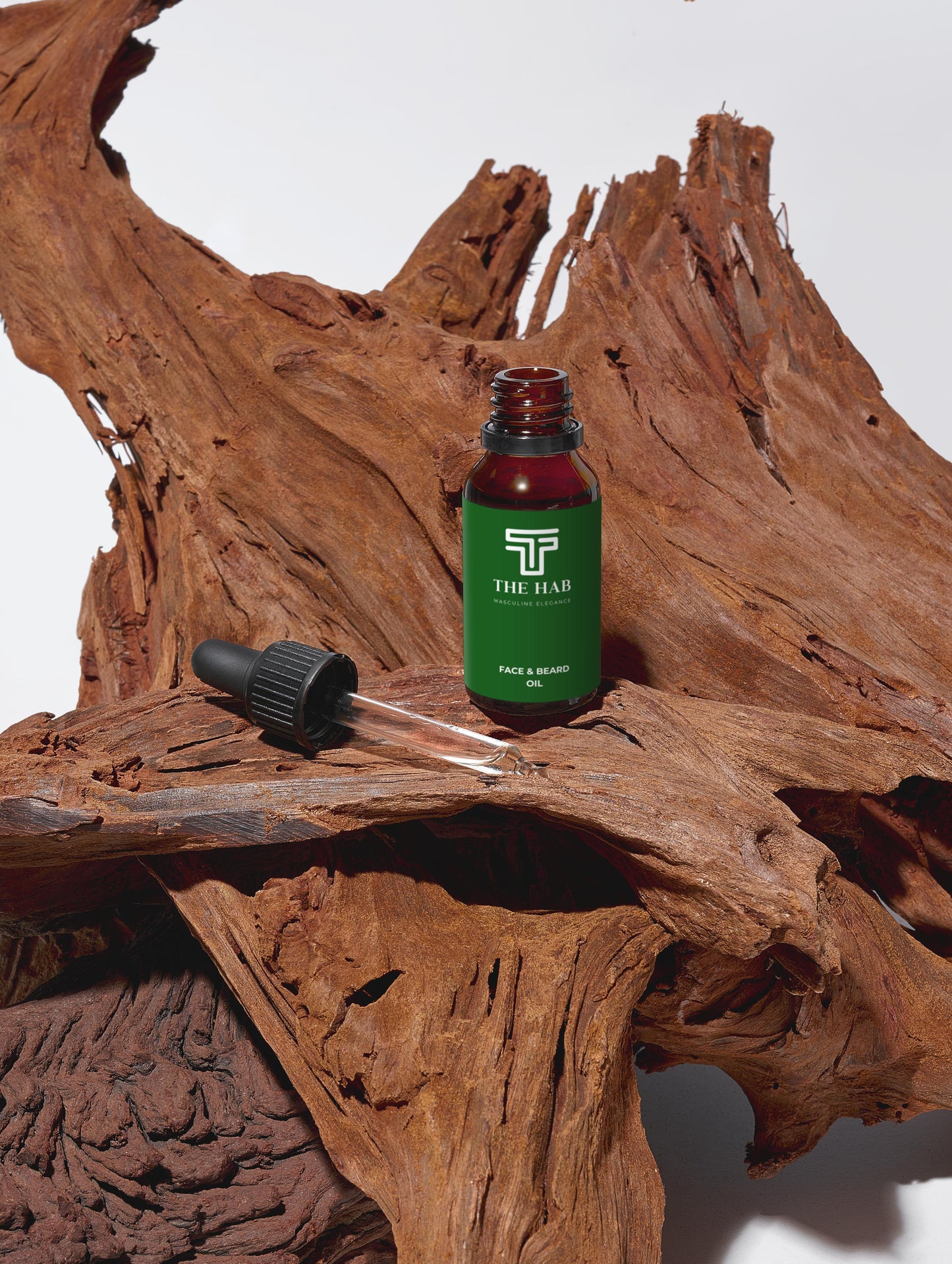 The HAB Beard and Face Oil in Redwood