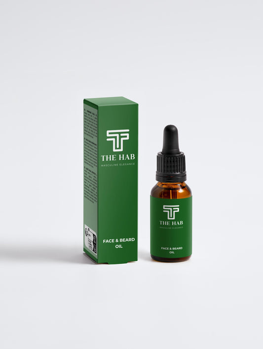 Front of The HAB Beard and face oil